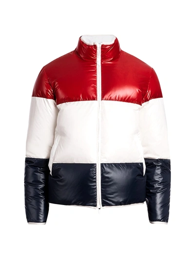 Shop Thom Browne Reversible Down Puffer Jacket In White