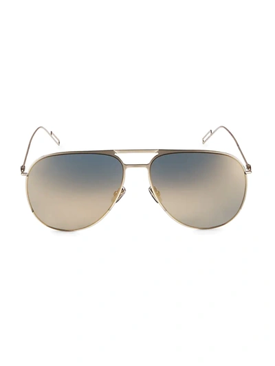 Shop Dior Men's 59mm Aviator Sunglasses In Gold