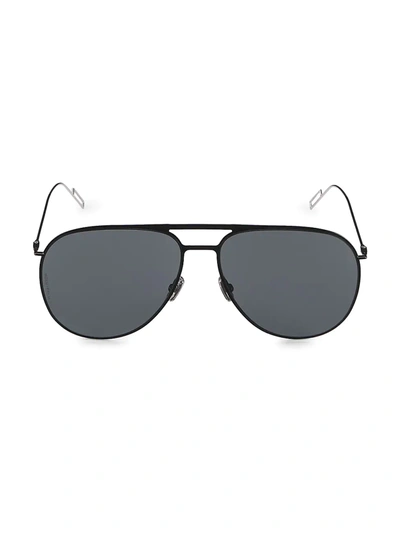 Shop Dior Men's 59mm Aviator Sunglasses In Dark Black