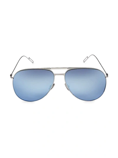 Shop Dior Men's 59mm Aviator Sunglasses In Blue