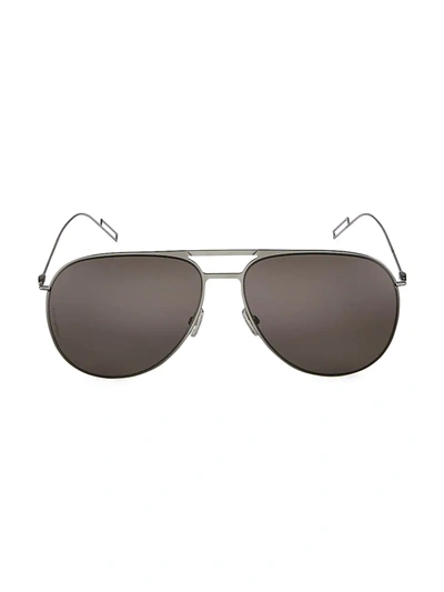 Shop Dior Men's 59mm Aviator Sunglasses In Gunmetal