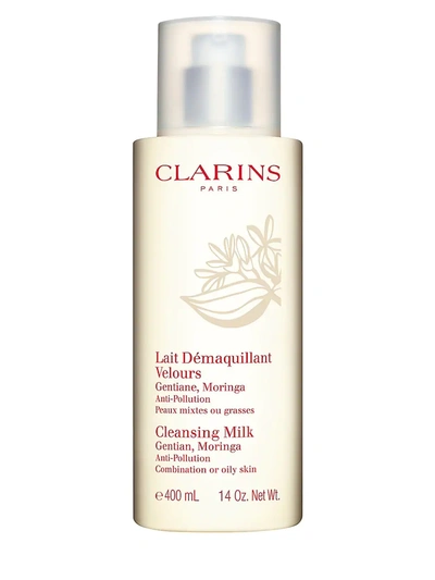 Shop Clarins Women's Cleansing Milk With Gentian For Combination To Oily Skin