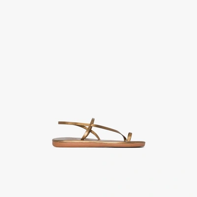 Shop Ancient Greek Sandals Euterpe Leather Sandals In Gold