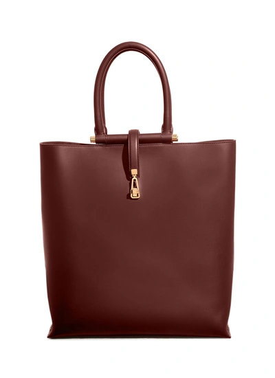 Shop Gabriela Hearst 'vevers' Leather Tote Bag In Brown