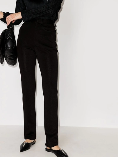 Shop Alled-martinez Bootcut Straight-leg Trousers In Black
