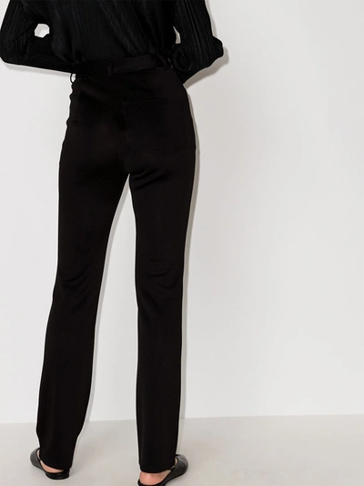 Shop Alled-martinez Bootcut Straight-leg Trousers In Black