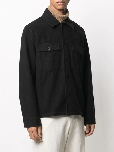 Shop Our Legacy Straight-cut Shirt Jacket In Black