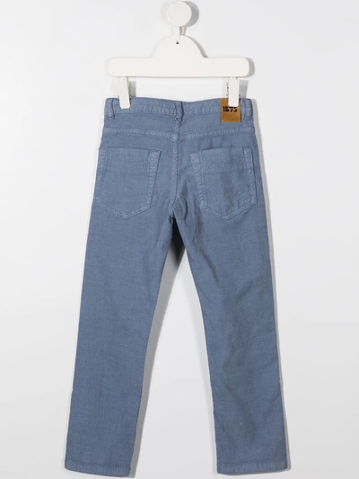 Shop Bonpoint Slim Corduroy Trousers In Blue