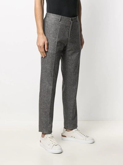 Shop Tommy Hilfiger Tailored Straight Trousers In Grey
