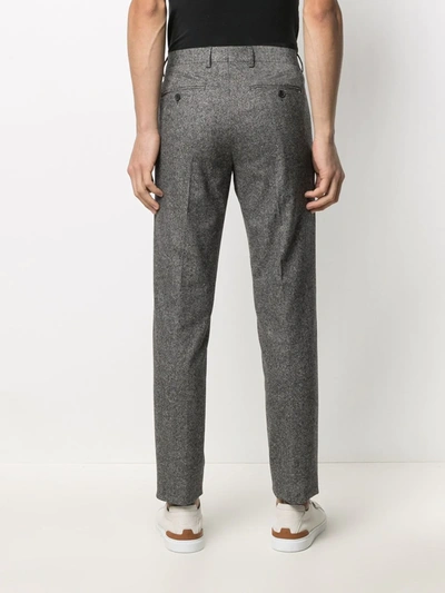 Shop Tommy Hilfiger Tailored Straight Trousers In Grey