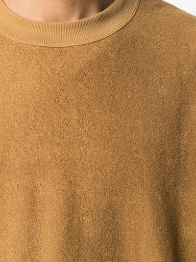 Shop Ymc You Must Create Crew Neck Sweatshirt In Brown