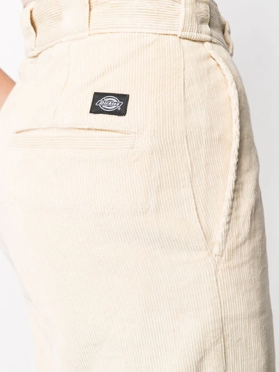 Shop Dickies Cropped Wide-leg Trousers In Neutrals