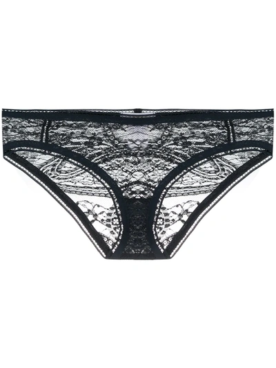 Shop Eres Cithare Lace Briefs In Blue