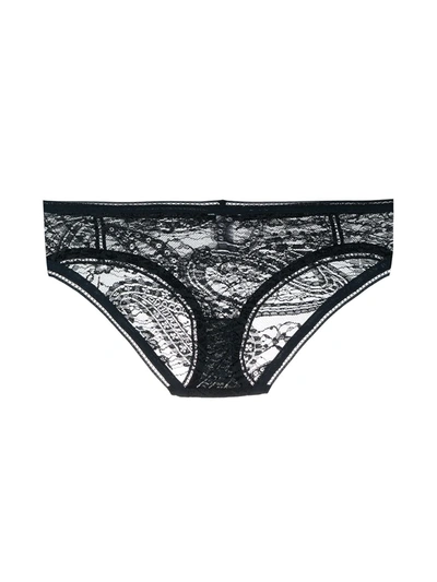 Shop Eres Cithare Lace Briefs In Blue