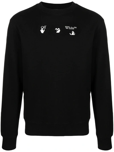 Shop Off-white Peace Worldwide Sweatshirt In Black