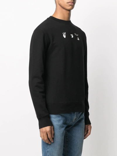 Shop Off-white Peace Worldwide Sweatshirt In Black