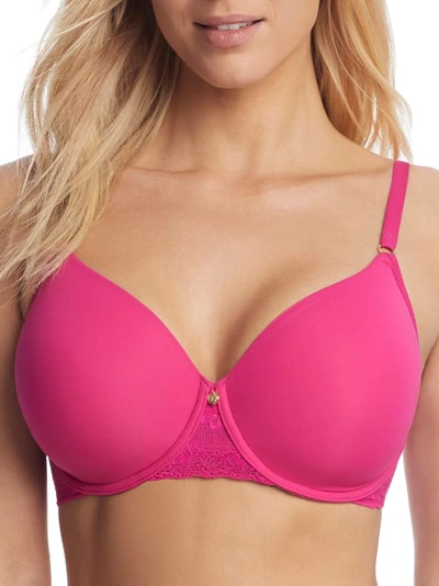 Shop Natori Bliss Perfection T-shirt Bra In Fresh Fuchsia