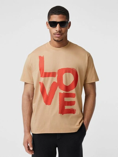 Shop Burberry Love Pr In Soft Fawn