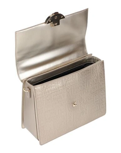 Shop Baldinini Handbags In Platinum