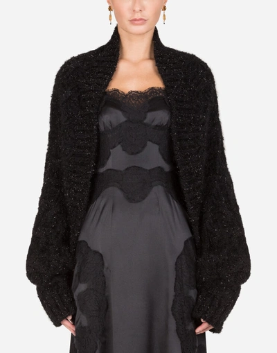 Shop Dolce & Gabbana Long-sleeved Cardigan In Black