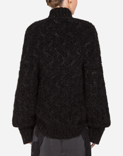 Shop Dolce & Gabbana Long-sleeved Cardigan In Black