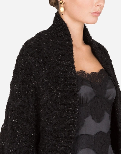 Shop Dolce & Gabbana Long-sleeved Cardigan In Black