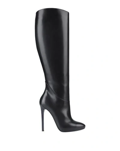 Shop Ermanno Scervino Knee Boots In Black
