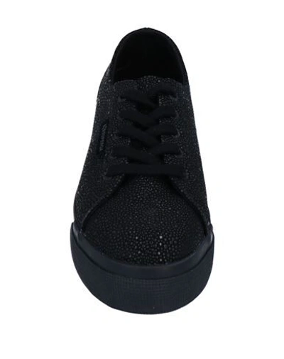 Shop Superga Woman Sneakers Black Size 5 Polyurethane, Polyester