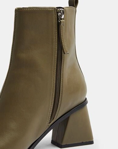 Shop Topshop Ankle Boots In Military Green