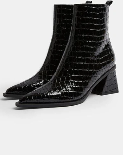 Shop Topshop Ankle Boots In Black