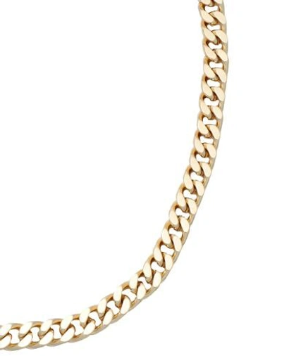 Shop Crystal Haze Plain Jane Chain Woman Necklace Gold Size - Brass, 18kt Gold-plated