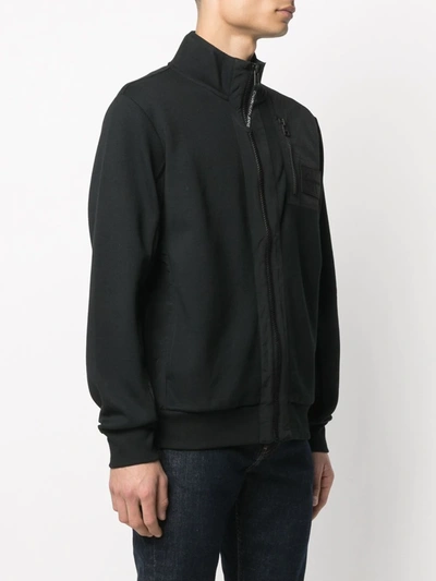 Shop Calvin Klein Jeans Est.1978 Zipped-up Bomber Jacket In Black
