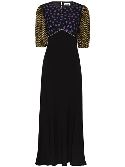 Shop Rixo London Delilah Crystal-embellished Midi Dress In Black