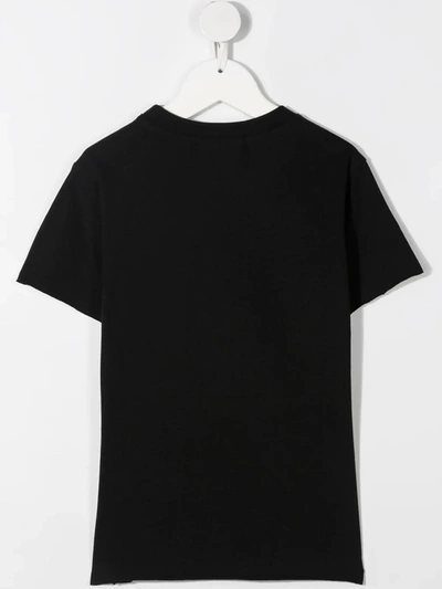 Shop Natasha Zinko Contrast Print T-shirt In Black