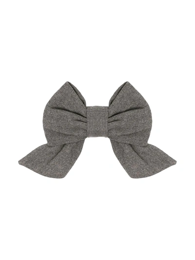 Piccola Ludo Bow-embellished Pin In Grey