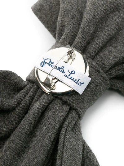 Piccola Ludo Bow-embellished Pin In Grey