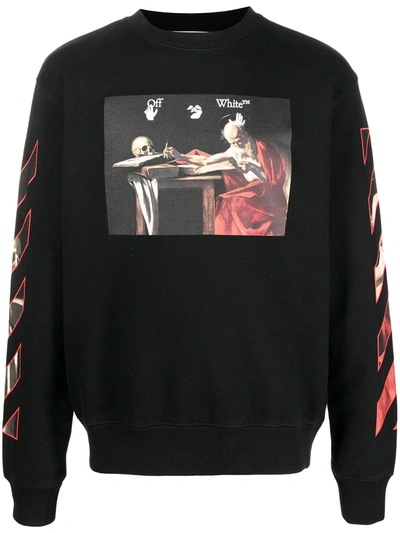 Shop Off-white Caravaggio Painting Sweatshirt In Black