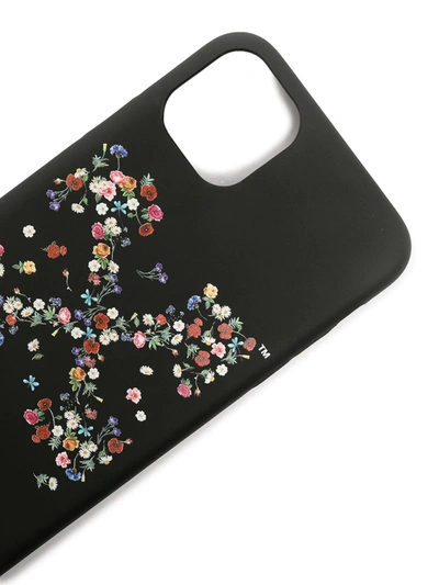 Shop Off-white Floral-print Iphone 11 Pro Max Case In Black