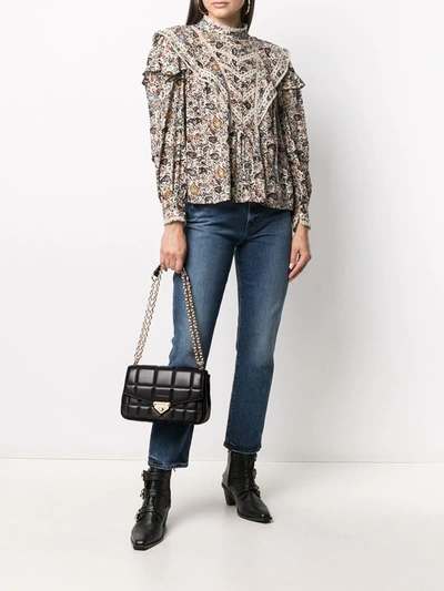 Michael Michael Kors Large Soho Quilted Shoulder Bag In Black