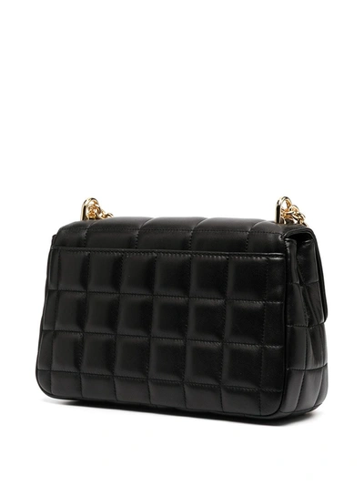 Shop Michael Michael Kors Large Soho Quilted Shoulder Bag In Black