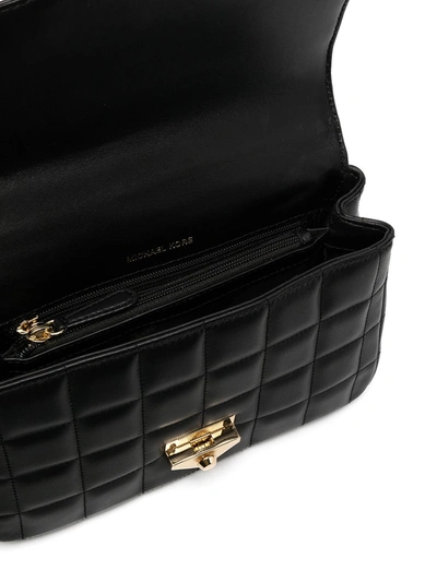 Michael Michael Kors Large Soho Quilted Shoulder Bag In Black