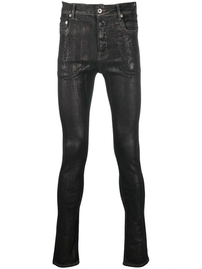 Shop Rick Owens Drkshdw High-shine Skinny-fit Jeans In Black