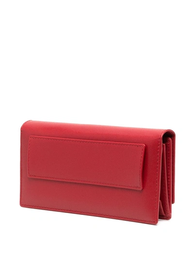 Linda Farrow Logo-detail Leather Belt Bag In Red