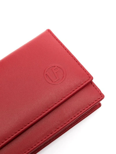 Linda Farrow Logo-detail Leather Belt Bag In Red