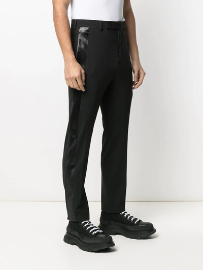 Shop Rick Owens Panelled Tailored Trousers In Black