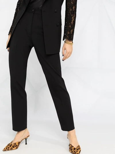 Dolce & Gabbana High-waisted Tailored Trousers In Black