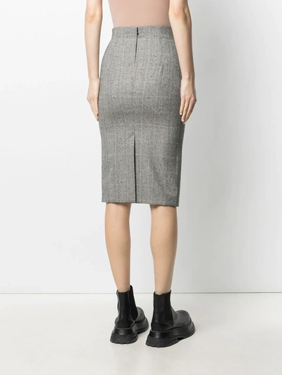 Shop Alexander Mcqueen High-waist Pencil Skirt In Black