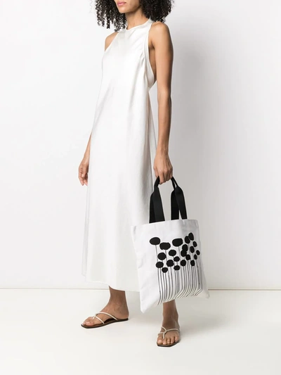 10 Corso Como Graphic Print Tote Bag In White