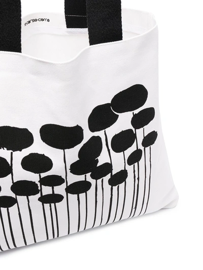 10 Corso Como Graphic Print Tote Bag In White