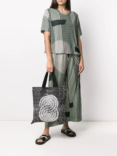 10 Corso Como Graphic Print Tote Bag In Black